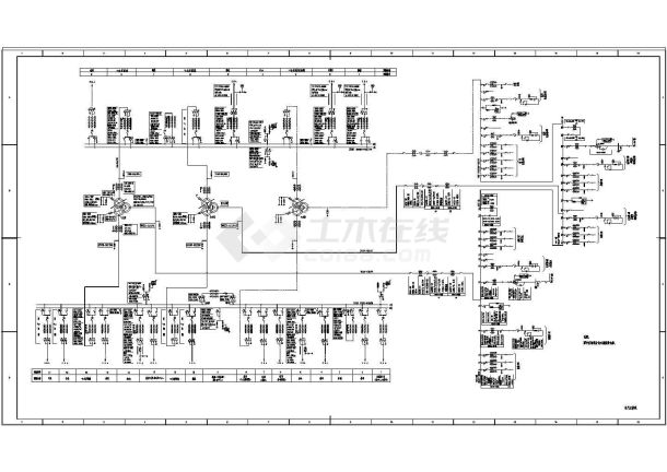 某地区某电站变电所电气及设备设计CAD施工图纸-图一