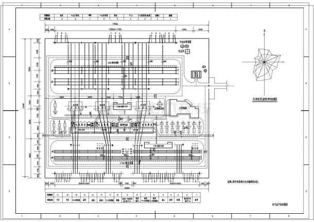 某地区某电站变电所电气及设备设计CAD施工图纸-图二
