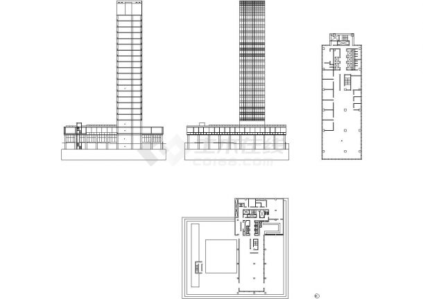 【世界名建筑】利华大厦cad图纸参考-图一