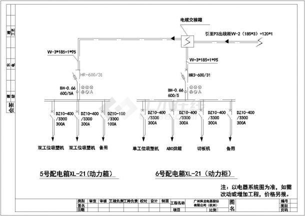 广州某地区科龙电器CAD电气设计图-图二