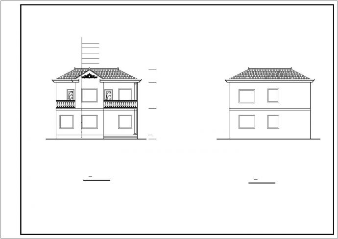 新农村建设一套小别墅设计施工CAD大样图_图1