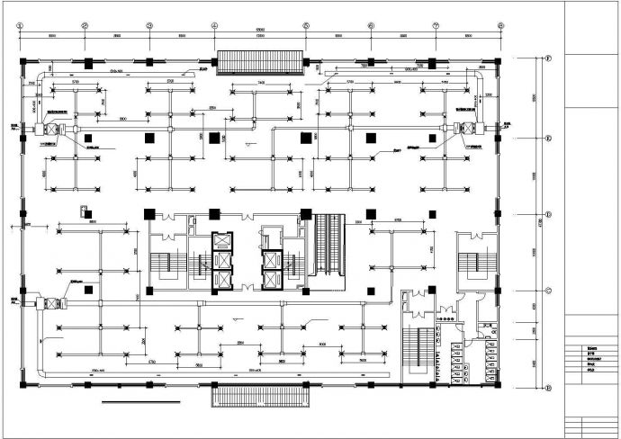 某厂房中央空调电气cad平面设计图纸_图1