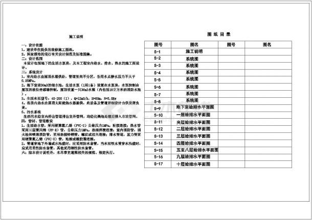 上海某大酒店全套电气设计施工CAD图-图一