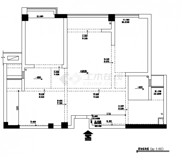 三室两厅家居装修设计图，含效果图-图一