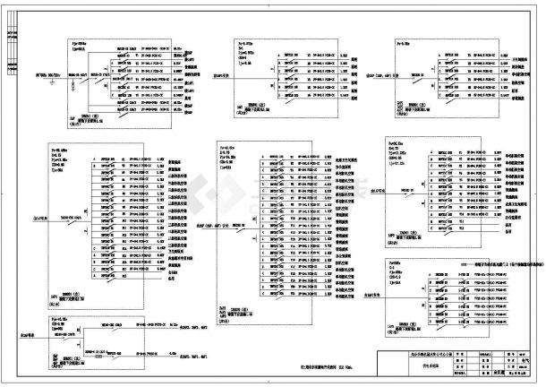 四层办公楼电气设计方案CAD施工图-图一