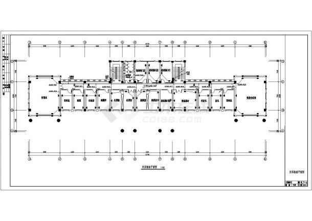 某五层办公楼全套电气设计CAD施工图-图二