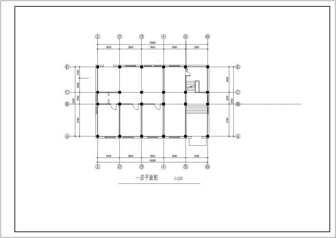 某地六层办公楼电气设计方案CAD施工图_图1