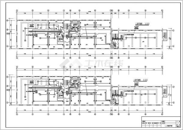 某四层办公楼电气设计方案CAD施工图-图二