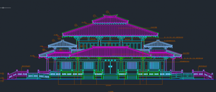 某地刘氏宗祠建筑设计方案CAD图纸_图1