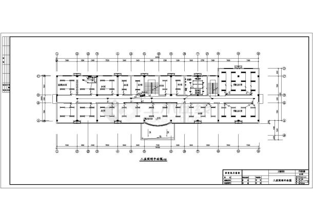 某两层办公楼电气设计方案CAD施工图-图一