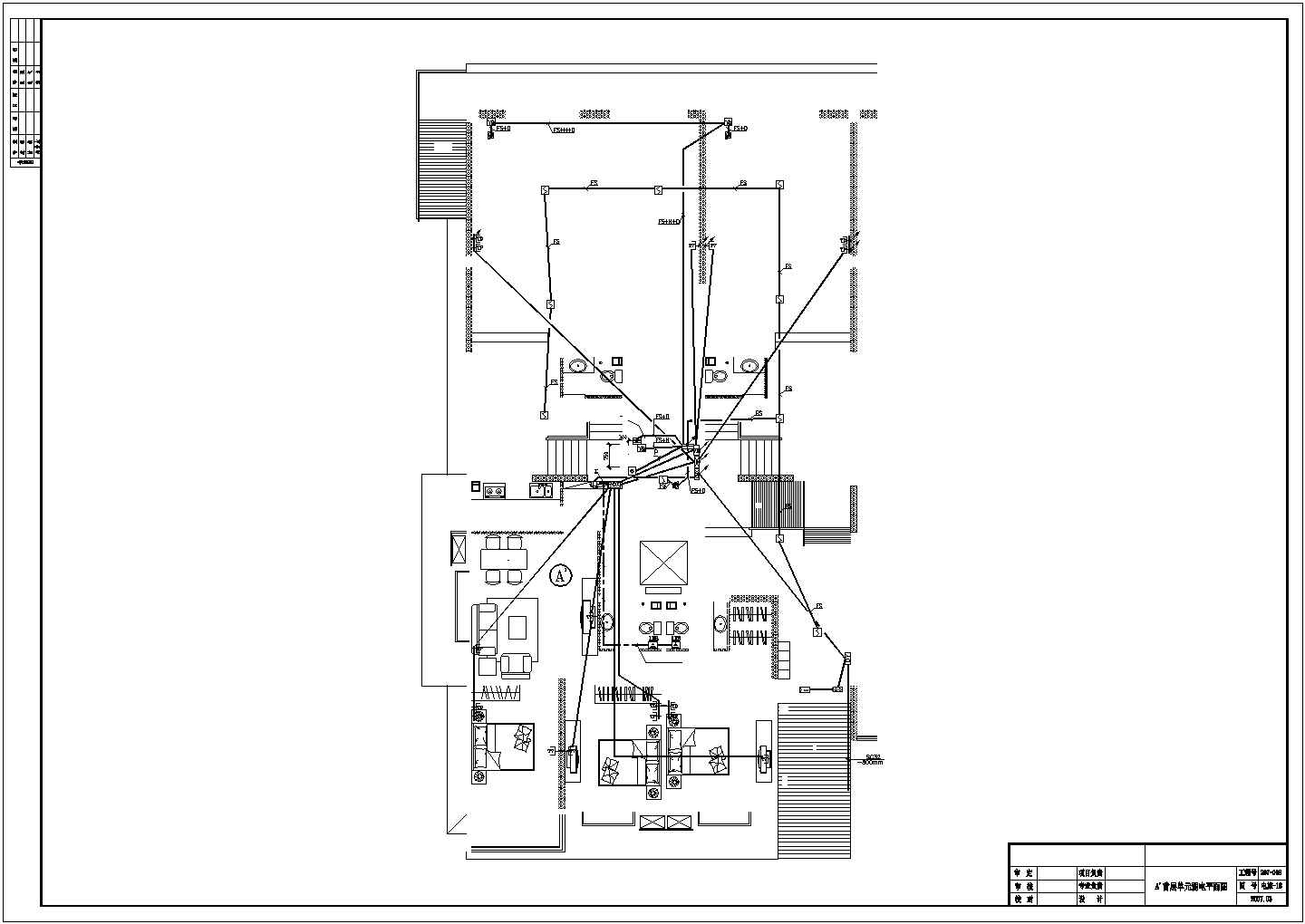 某小区一栋16层的商住楼电气设计施工图