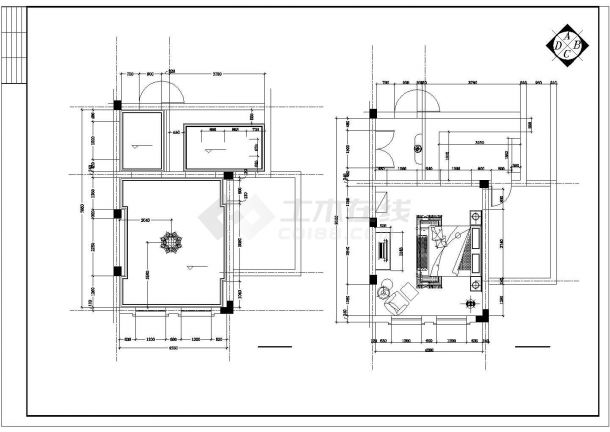 某地区某别墅给排水设计CAD设计图-图二