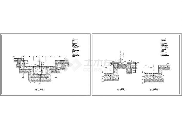 喷水池cad详图-图一