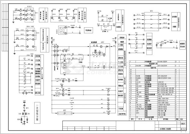 某地区VS1进线柜CAD电气原理图-图二