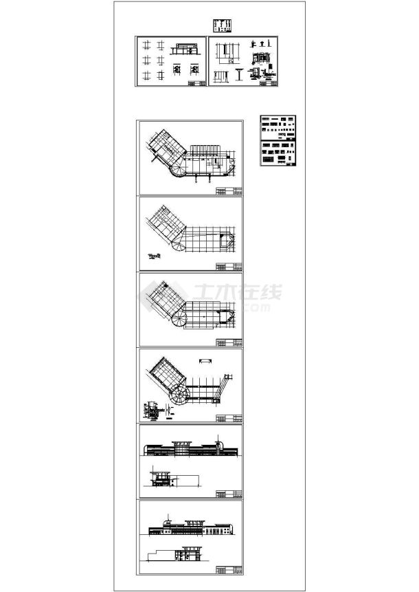 乐昌汽车站二层建筑施工图-图一