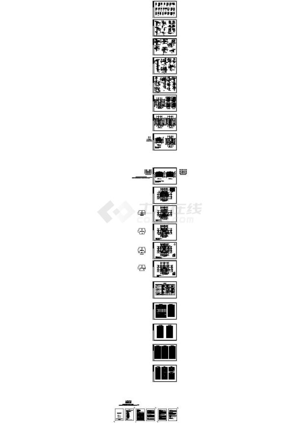 [扬州]某国际花园三层双拼别墅施工图（23号楼）-图一