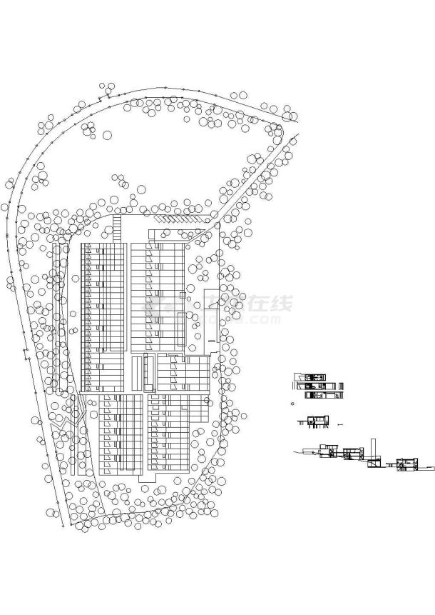 【世界名建筑】哈伦集合住宅cad图纸-图一