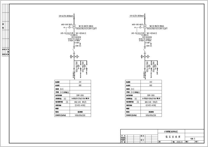 某建筑物高压配电室电气设计施工图_图1