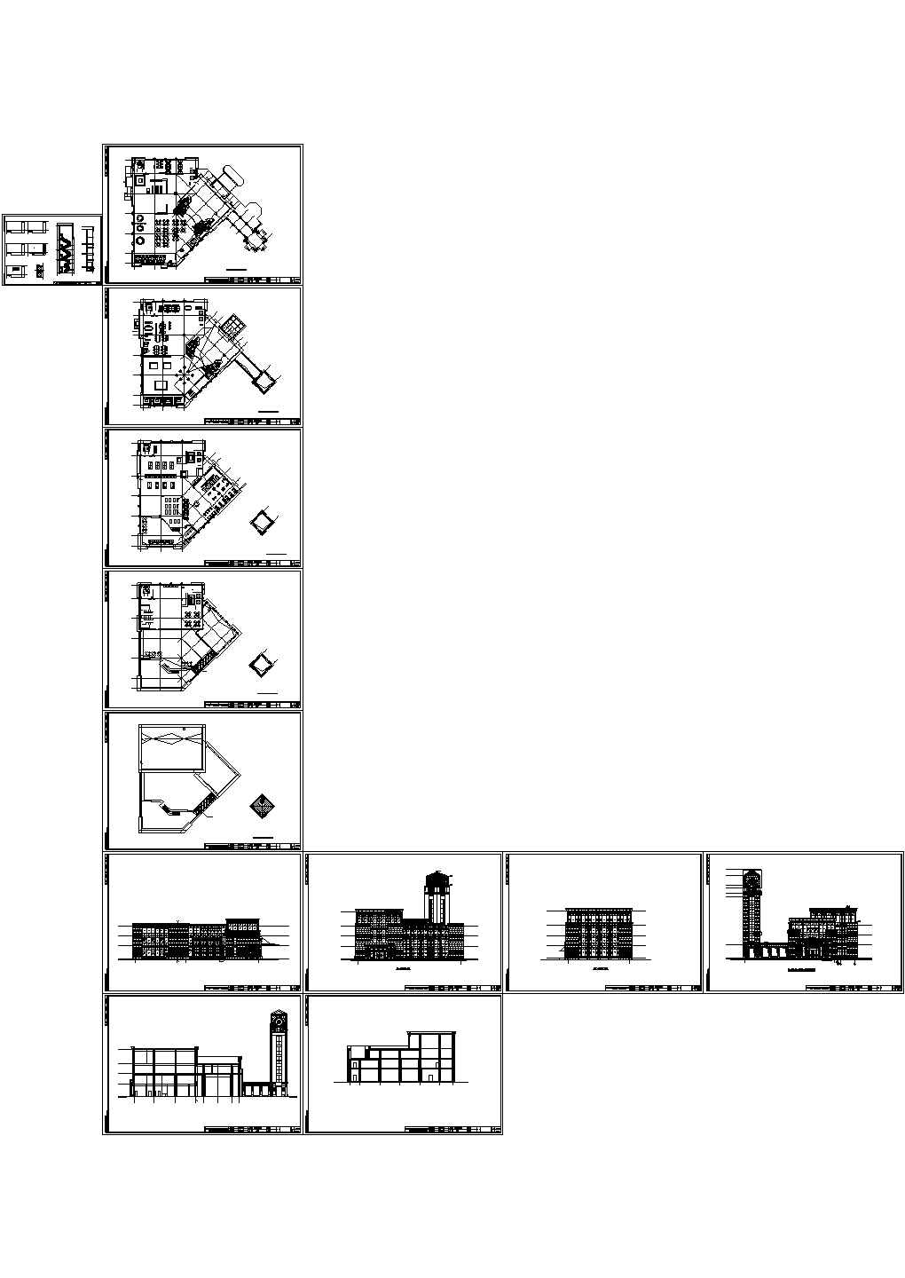 现代建筑会所全套建筑施工图