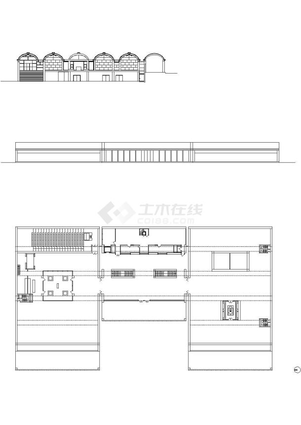 【世界著名建筑】金贝尔艺术博物馆cad图纸-图一