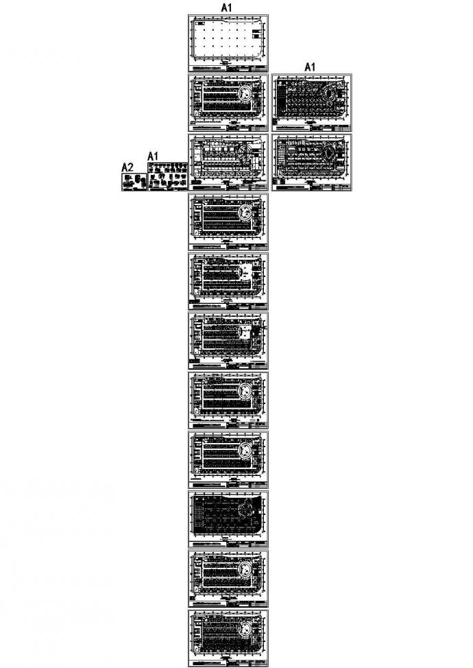 广西南宁御指仙都高级会所（浴场）设计施工图，共15张_图1