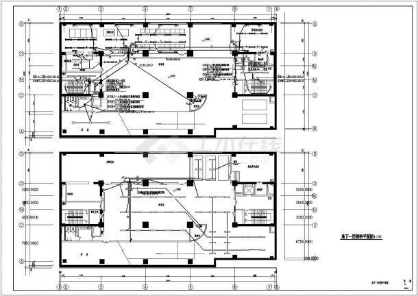 二十五层办公楼电气设计CAD施工图-图一