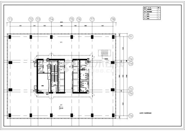 甲级写字楼安防电气设计CAD施工图-图一