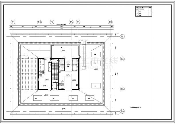 甲级写字楼安防电气设计CAD施工图-图二