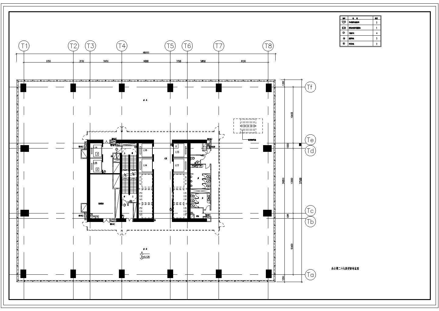 甲级写字楼安防电气设计CAD施工图