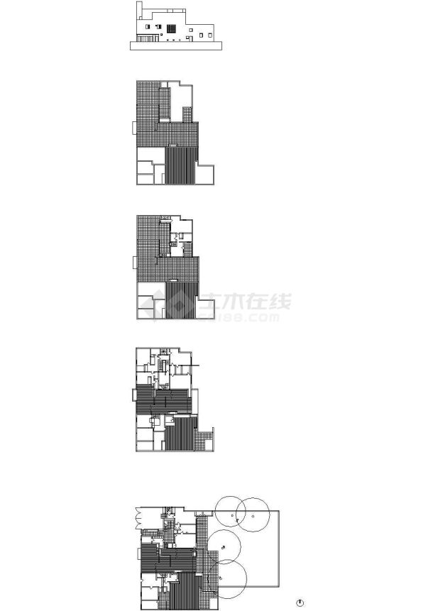 【世界名建筑】巴拉干住宅与工作室cad图纸参考-图一