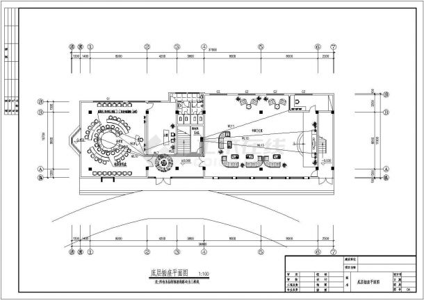 某办公楼电路电气设计CAD施工图-图二