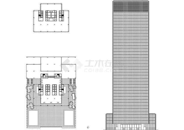 【世界著名建筑】西格拉姆大厦cad图纸-图一