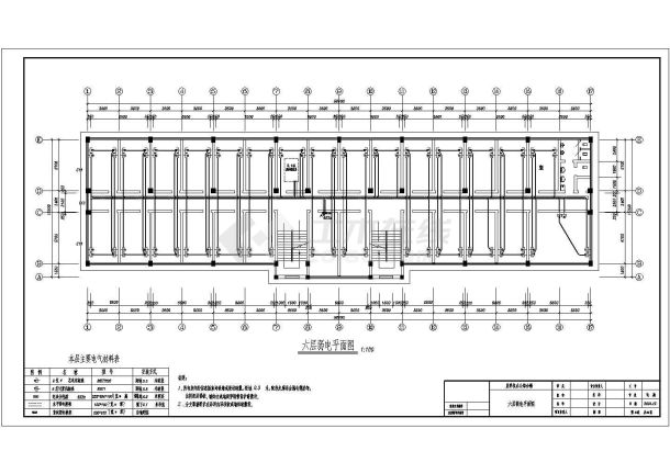 某单位办公综合楼强弱电气设计CAD施工图-图一