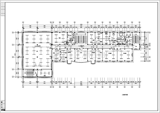 某地单位办公楼电气设计CAD施工图-图二