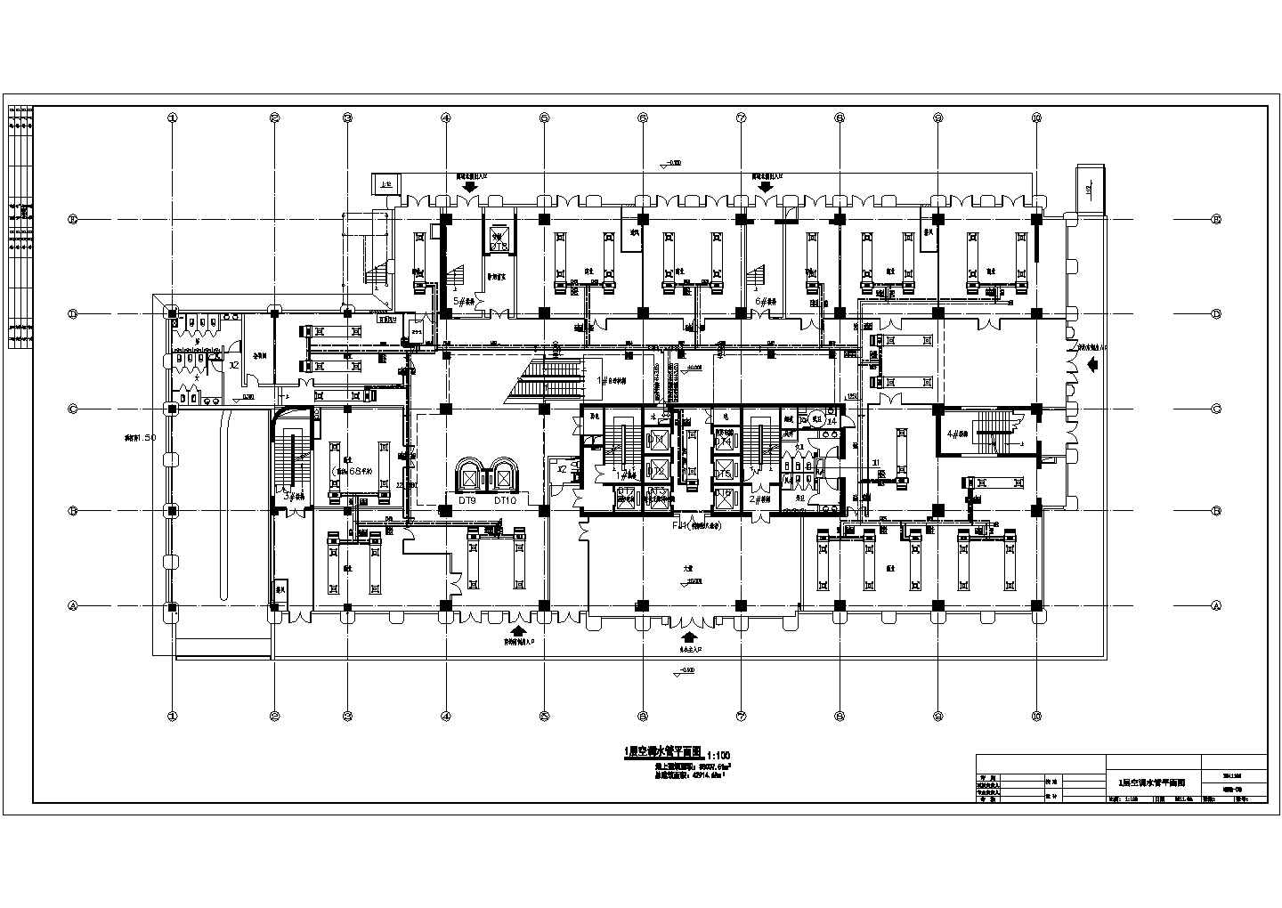 某小型多层商业楼全套暖通平面设计施工图