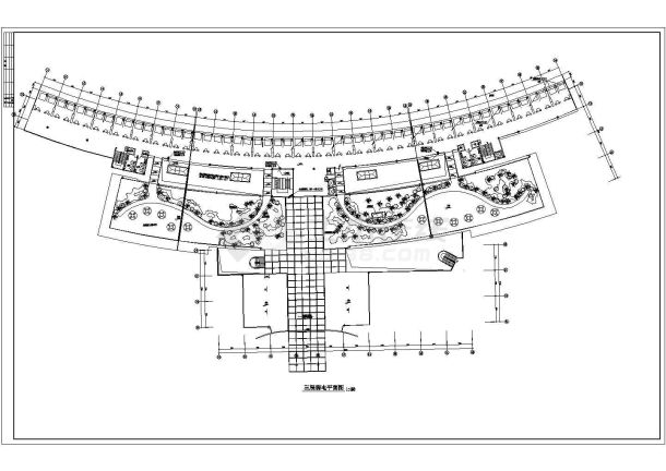 商业办公综合建筑电气设计CAD施工图-图二