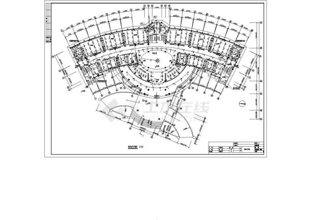 投资中心办公室电气设计CAD施工图-图二