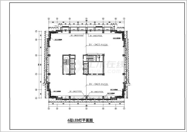 某大厦泛光照明电气设计CAD施工图-图一