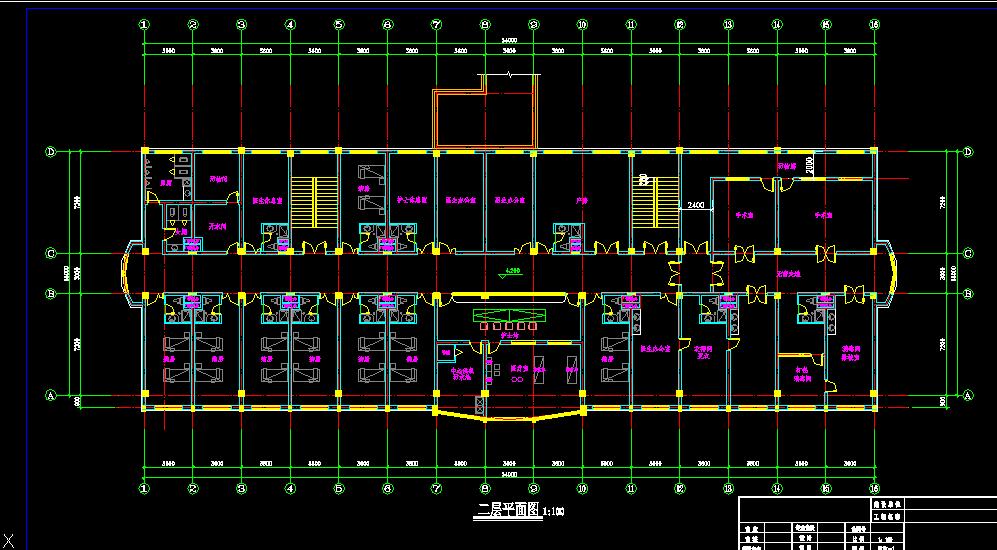 医院病房楼建筑方案图（本科毕设用）