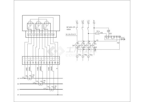 低压供配电电气cad设计常用图纸-图一