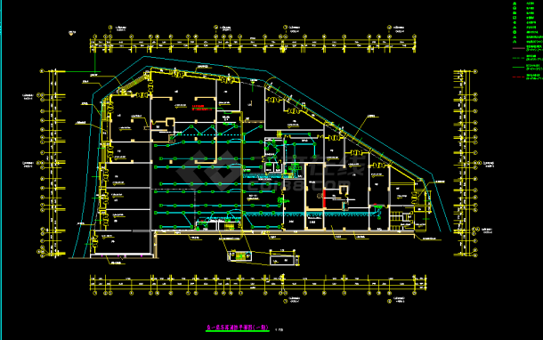 CAD车库电气施工图纸-图一