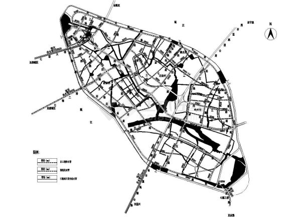 市政道路给排水管道工程设计cad套图，共63张-图二