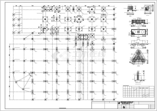 某办公楼结构建筑施工图纸（共8张）-图二