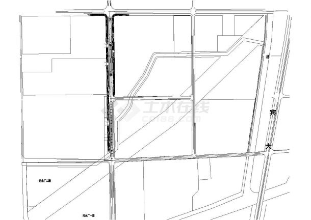 山羊港转角公园景观（土建绿化）工程CAD施工图-图二