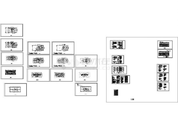 天津基地研发楼电气施工CAD图（甲级院设计，标注明细）-图一