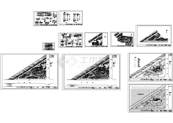 文宗公园园林施工CAD图-图一