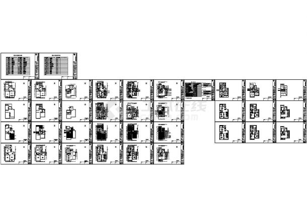 某小区一套叠加式别墅的室内设计施工图-图二