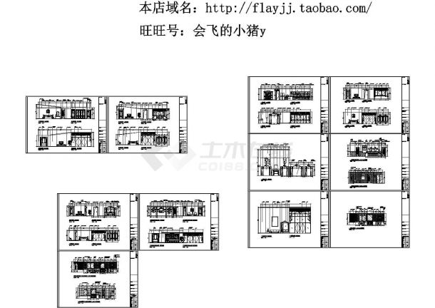 西式风格别墅装修设计施工图（含效果图）-图一