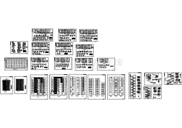 北方某超高层国际商务大厦设计cad全套结构施工图纸（含设计说明）-图二