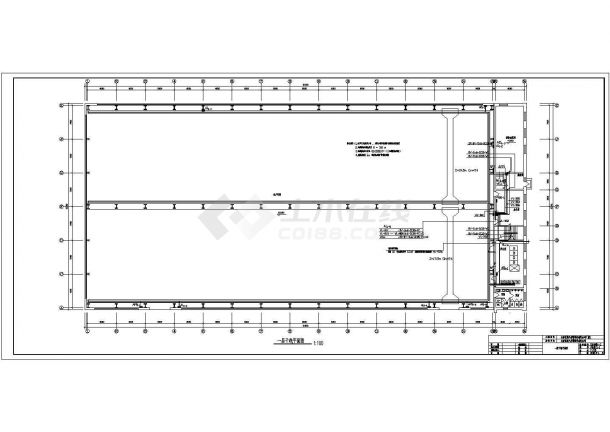 一层厂房电气设计方案CAD施工图-图二